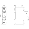 Siemens Miniature circuit breaker, Curve C, 1-pole, 70mm, 240V, 14kA, 6A
