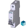 Siemens Miniature circuit breaker, Curve C, 1-pole, 70mm, 240V, 14kA, 6A