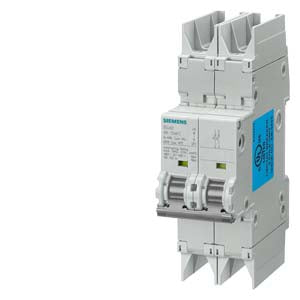 Siemens Circuit breaker, D-curve, 2-pole, 10kA, 3A