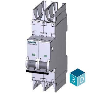 Siemens Circuit breaker, 2-pole, 10kA, 8A