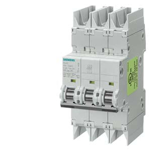 Siemens Circuit breaker, 3-pole, Curve C, 10kA, 13A