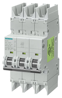 Siemens Circuit breaker, 3-pole, C, 10kA, 16A