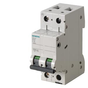Siemens Miniature circuit breaker, 2-pole, 400V, 10kA, 10A Siemens