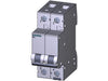 Siemens Miniature circuit breaker, class C, 2-pole, 400V, 6kA, 10A