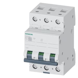 Siemens Miniature circuit breaker, 3pole, 400V, 6kA, 16A