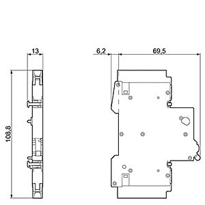 Siemens Fault signal contact, 1NO + 1NC