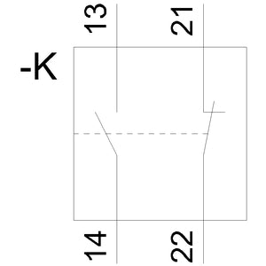 Siemens Fault signal contact, 1NO + 1NC