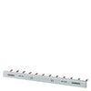 Siemens Pin busbar, touch-safe, 1-phase , 1016mm long, 16mm²