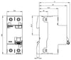 Siemens Residual current operated circuit breaker, 2-pole, 230V, 16A