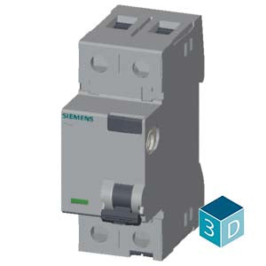 Siemens Residual current operated circuit breaker, 2-pole, 63A