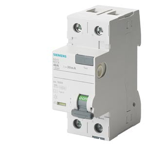 Siemens Residual current operated circuit breaker, 2-pole, 63A