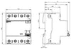 Siemens 5SV3 RCCB, type A, 4-pole, 30mA, 63A