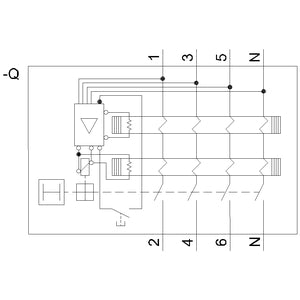 Siemens Residual current operated circuit breaker, 4-pole, type B