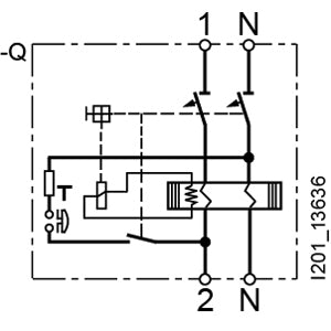 Siemens RCCB, 2-pole, 230VAC, 30mA, 25A