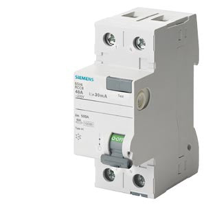 Siemens RCCB, 2-pole, 230VAC, 30mA, 25A