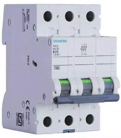 Siemens Miniature circuit breaker, 3-pole, 10kA, 32A Siemens