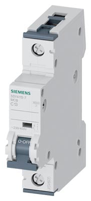 Siemens Circuit breaker, C-curve, 1-pole, 13A, 10kA
