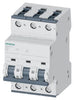 Siemens Miniature circuit breaker, C, 3-pole, 400V, 10kA, 2A, 70mm