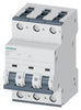 Siemens Sentron 5SY4 MCB, C curve, 3-pole, 10kA capacity, 6A