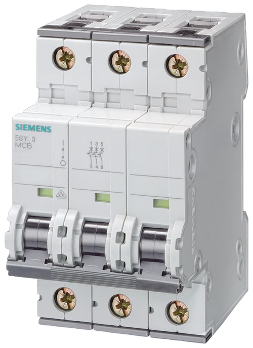 Siemens Miniature circuit breaker, 3-pole, 400V, 15kA, 2A