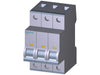 Siemens Miniature circuit breaker, D, 3-pole, D=70mm, 400V, 15kA, 40A