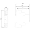 Siemens Button w/o latching function, 1NO/1NC, gray, 1 key, 20A