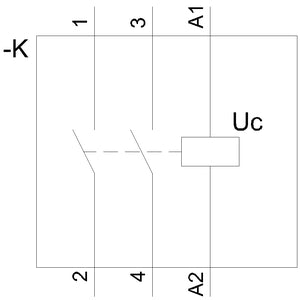 Siemens Insta Contactor, 2NO contacts, 230VAC, 20A
