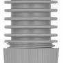 Werma Adapter for tube mounting, grey, 40 x 80mm Werma