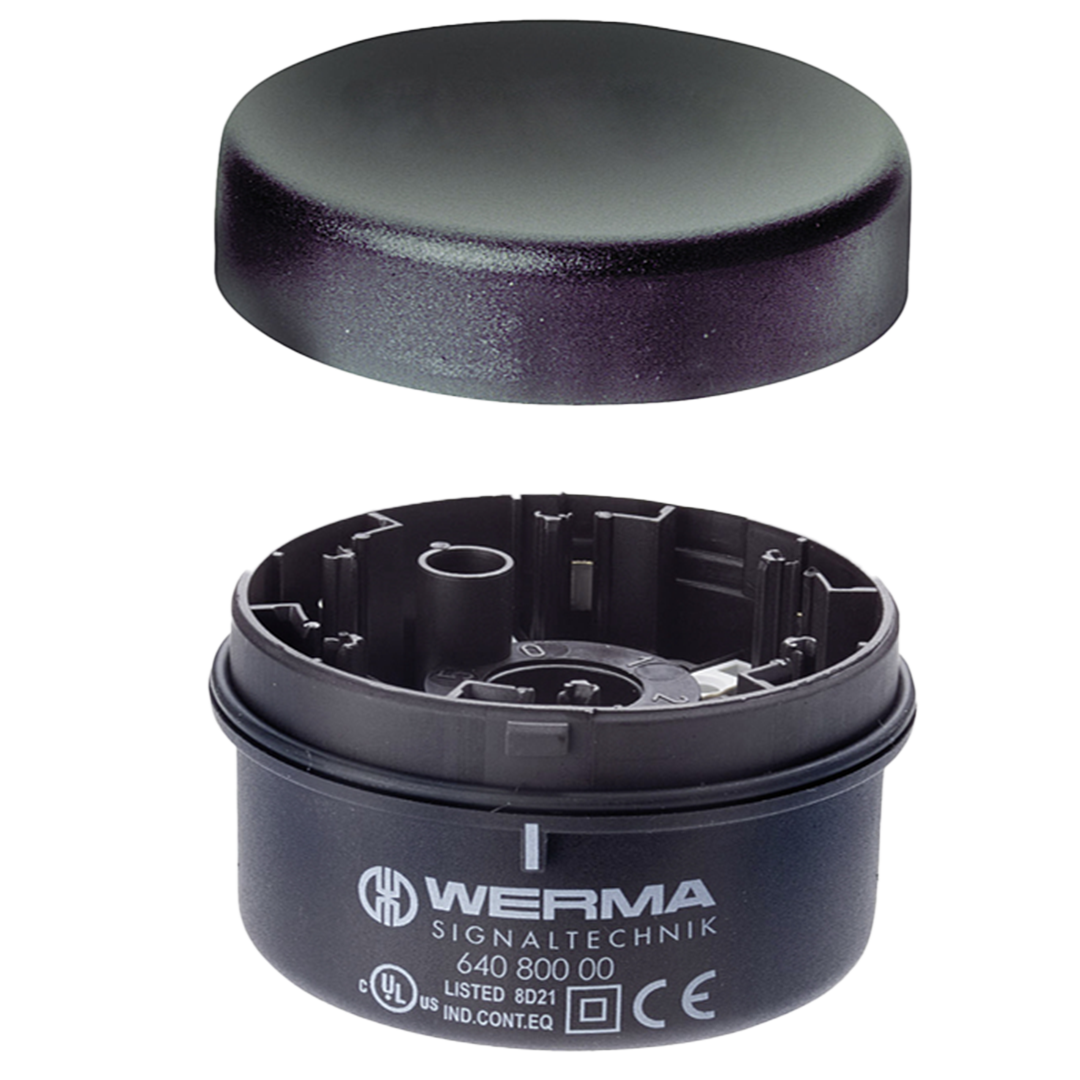 Werma Terminal element for base mount, black, 12-230VAC/DC