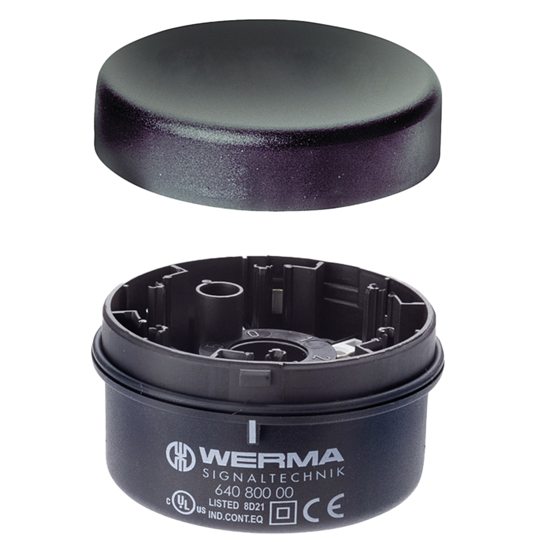 Werma Terminal element for tube mount, black, 12-230VAC/DC