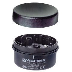 Werma Terminal element for tube mount, black, 12-230VAC/DC