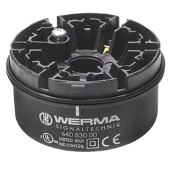 Werma Terminal element, screw, black, 12-230VAC/DC