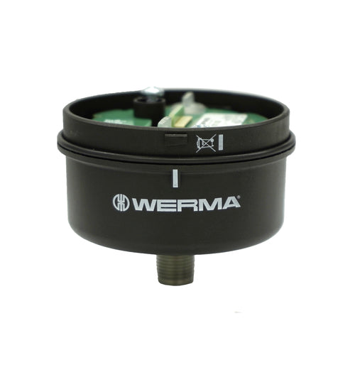 Werma Terminal element, M12, black, 8-pole, 70 x 59mm
