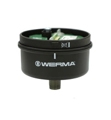 Werma Terminal element, M12, black, 8-pole, 70 x 59mm