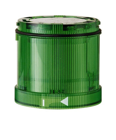 Werma LED Permanent light element, green, 24VAC/DC, 70x66mm