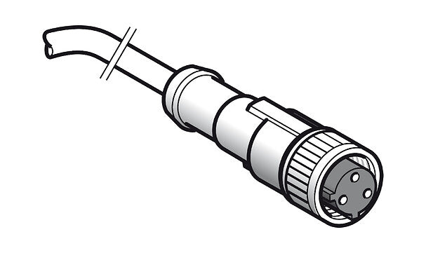 Schneider Pre wired connector, straight, female, 3-pins, 10m