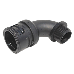 Reiku Connector Elbow 90° male, polyamid, black, M16, NW 12mm