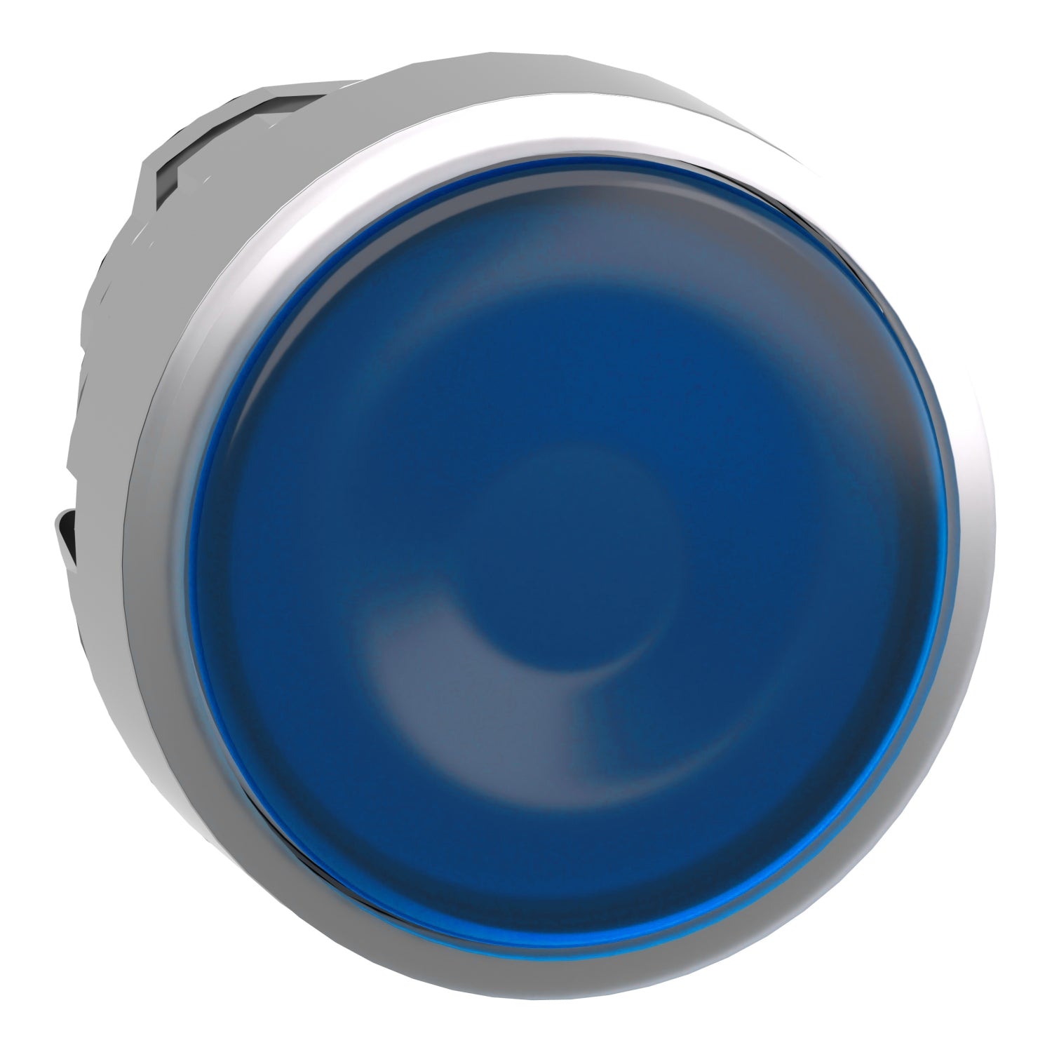 Schneider Illuminated push button head, blue, Ø 22