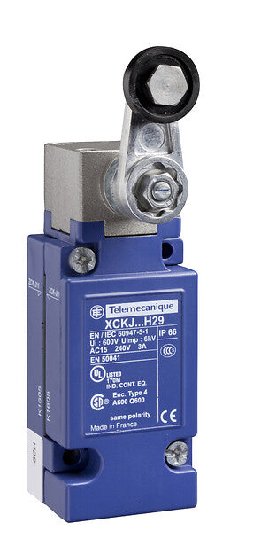 Schneider Limit switch, steel roller lever, M20, 1 c/o
