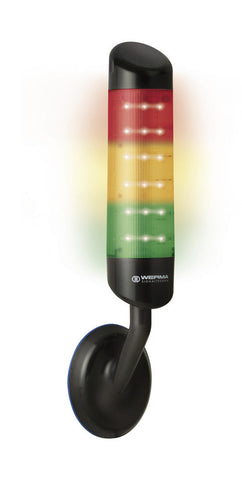 Werma Kompakt signal tower, red/yellow/green, 24VDC Werma