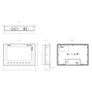Siemens Simatic HMI KTP900 Basic panel, 9" TFT display