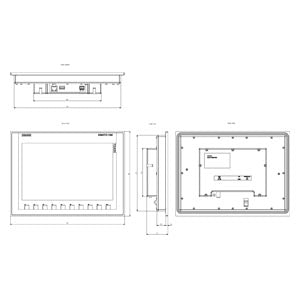 Siemens Simatic HMI KTP1200 Basic panel, 12" TFT display