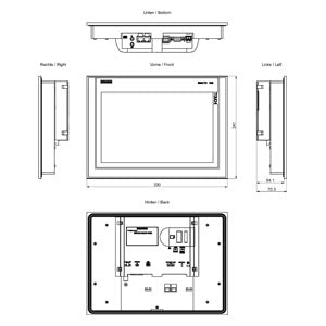 Siemens Simatic HMI TP1200 Comfort panel, touch, 12" TFT