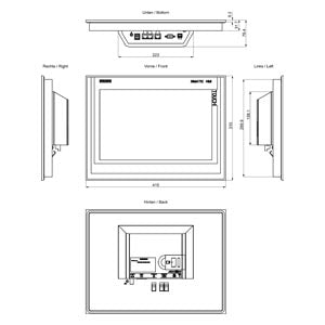 Simatic HMI TP1500 Comfort panel, touch operation, 15"