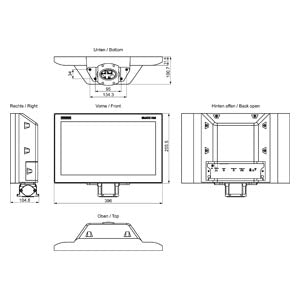 Siemens Simatic HMI TP1500 Comfort pro for supporting foot