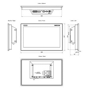 Siemens MTP1500 Unified comfort panel, touch, 15.6" widescreen