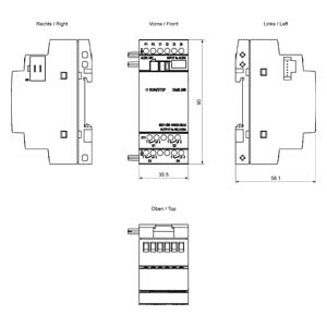 Siemens Logo! DM8 24R Expansion module, 24VDC