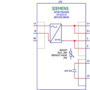 Siemens Stabilized power supply, 24V, 2.5A
