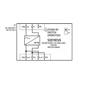 Siemens Regulated power supply for Simatic S7-1500, 8A