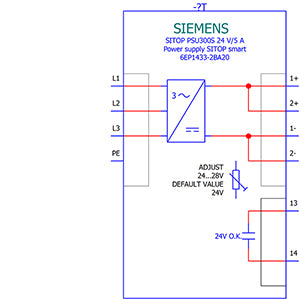 Siemens Sitop PSU300S Stabilized power supply input, 24V, 5A
